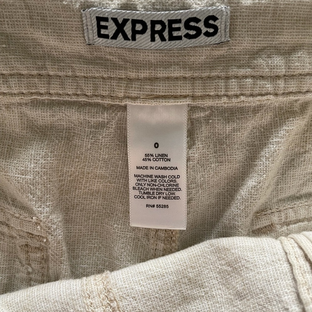 Button Front Express Shorts - Picture 3 of 3